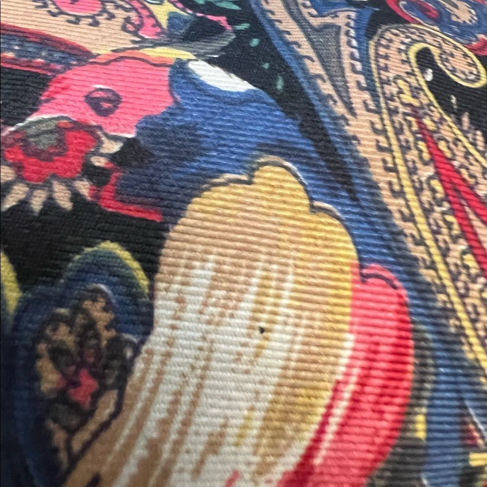 Beautiful vintage Women’s Sunkyung Sa bird Paisley Vtg SILK Scarf‎ - Picture 6 of 8